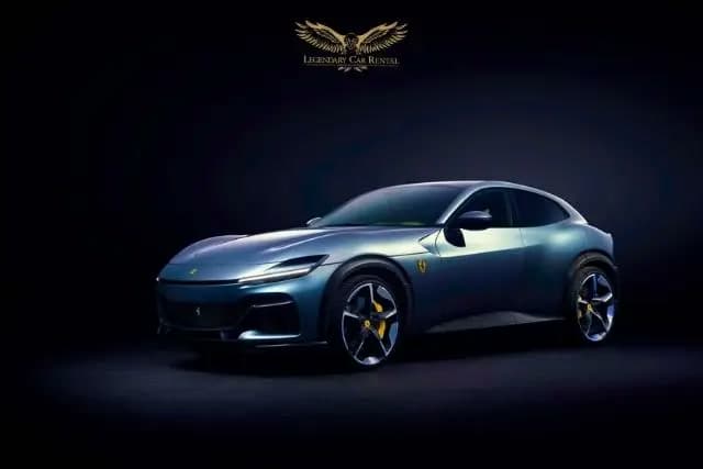 Rent a 2024 Ferrari Purosangue in Dubai — Ferrari's first four-door, four-seat car.