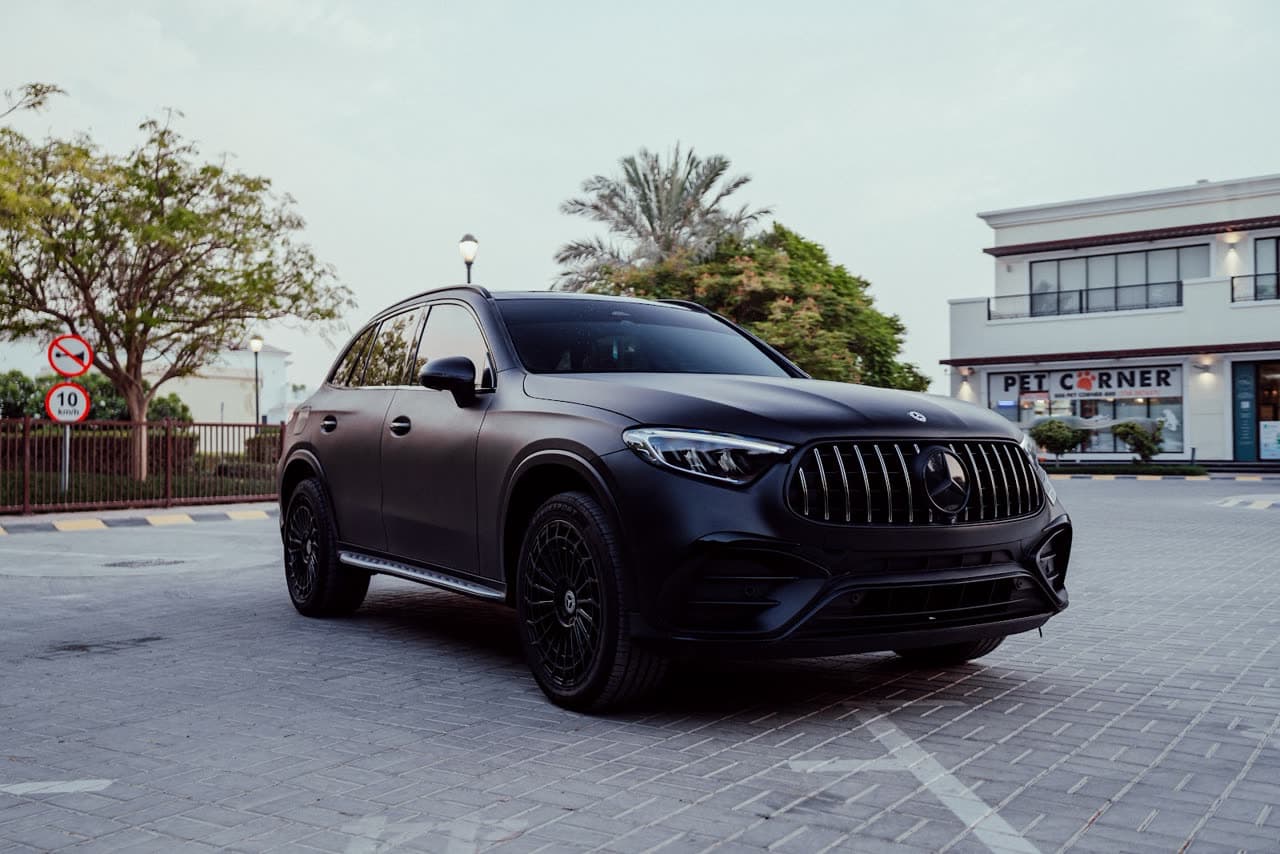 Rent a 2023 Mercedes GLC 300 in Dubai — Compact luxury, everyday ease.