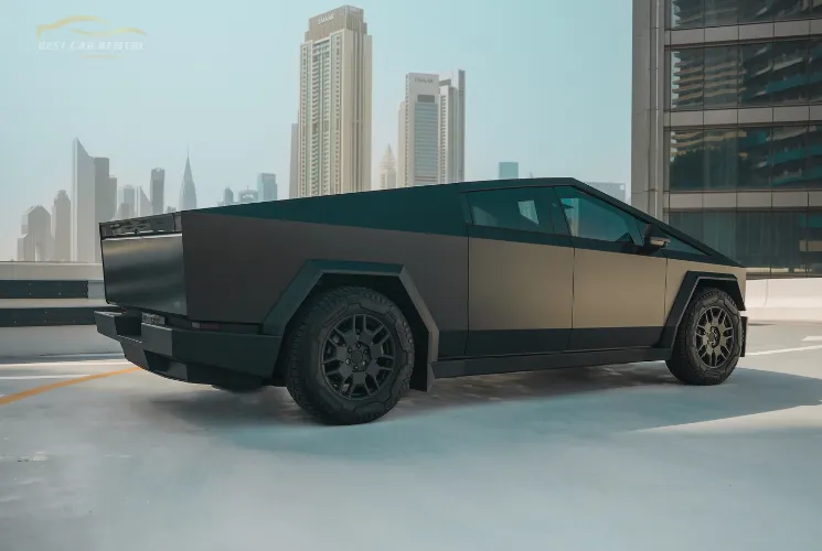 Rent Tesla CyberTruck Beast 2024 in Dubai Luxury Tesla CyberTruck Beast 2024 For Rent in Dubai